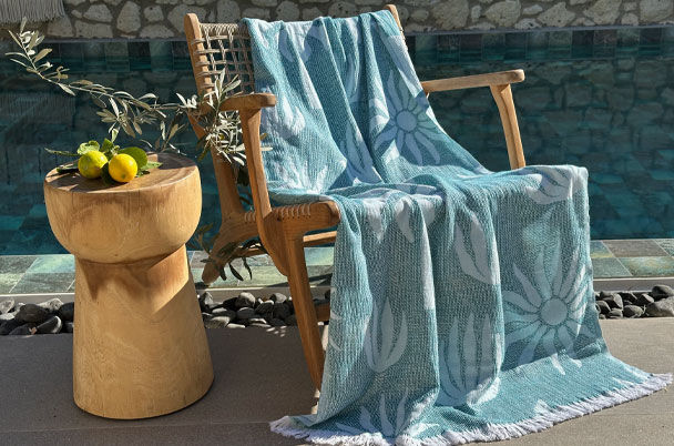 Hamamdoek Palm Beach Seagreen - Mint