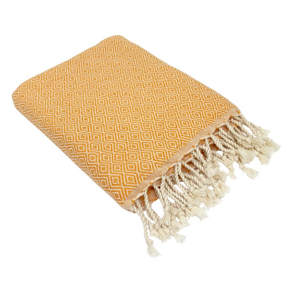 Hamamdoek Double Diamond Marigold - Gold