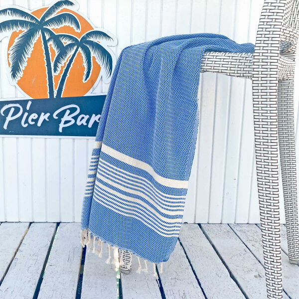Hamamdoek Plaj Classic Blue