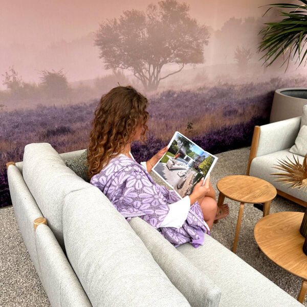 Hamamdoek Daisy Purple - Liliac