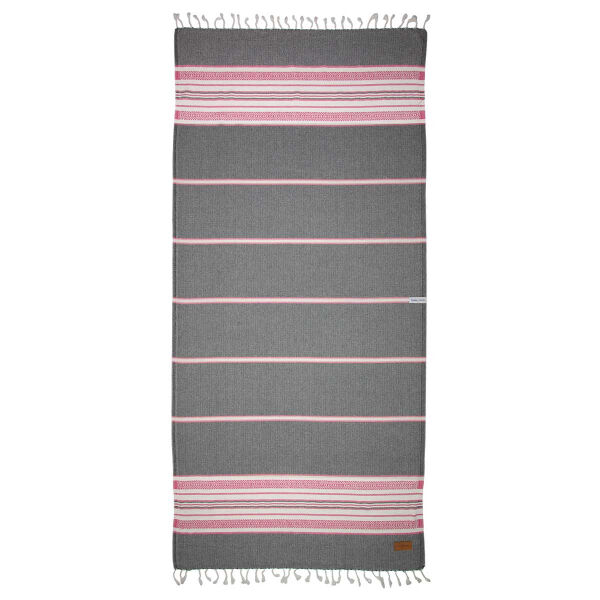 Hamamdoek, Hammam towel, Hamamtuch, Serviette de plage Sea Me Black Fuchsia