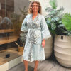 Hamam badjas Elephant light blue, Hammam bathrobe Elephant light blue, Hamam bademantel Elephant light blue, 