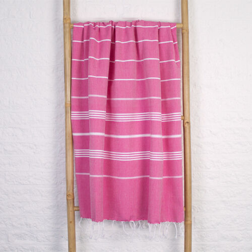 Hamamdoek saunadoek Ottomania standaard Fuchsia