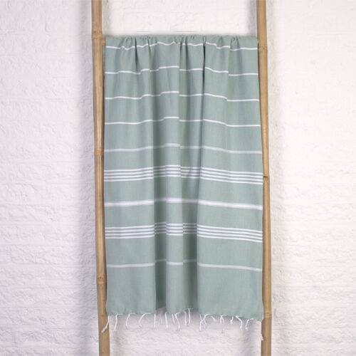 Hamamdoek saunadoek Ottomania standaard Grijs-groen