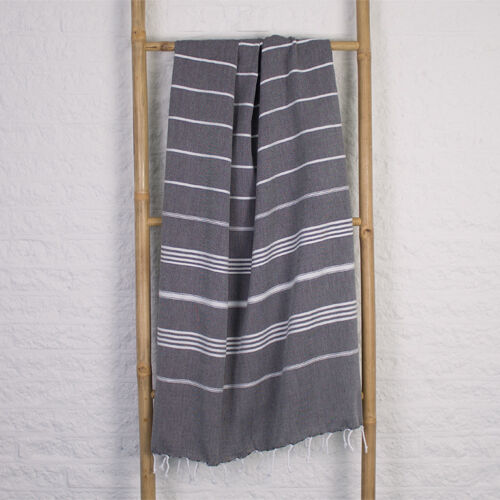 Hamamdoek saunadoek Ottomania standaard Zwart