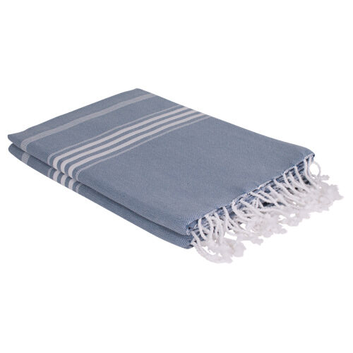 Hamamdoek saunadoek Ottomania extra lang Jeans Blauw
