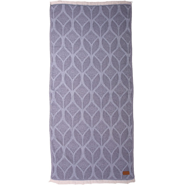 Hamamdoek saunadoek Botanic Art Blue -Lavender