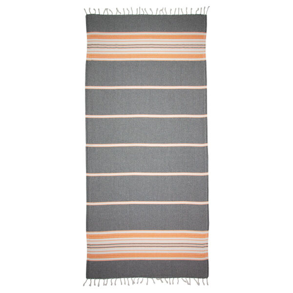 Hamamdoek saunadoek Sea Me Black-Orange