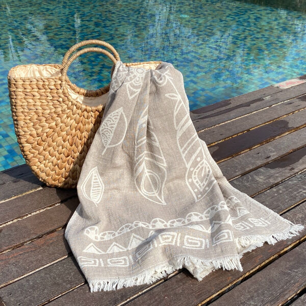 Hamamdoek saunadoek Dreamcatcher Beige
