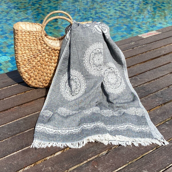 Hamamdoek saunadoek Bohemia Black