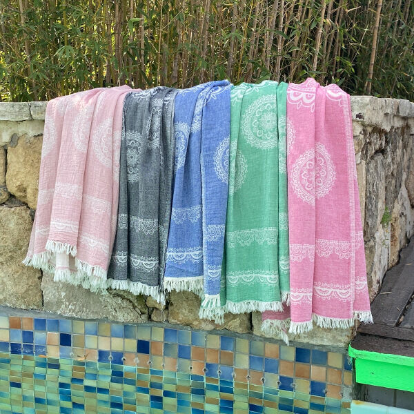 Hamamdoek saunadoek Bohemia Powder Pink