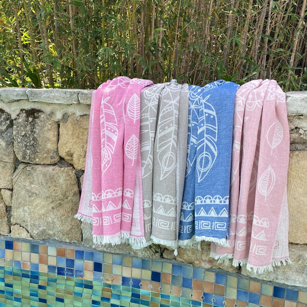 Hamamdoek saunadoek Dreamcatcher Powder Pink