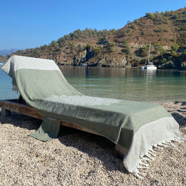 Beachbed Cover Boho Chive Green