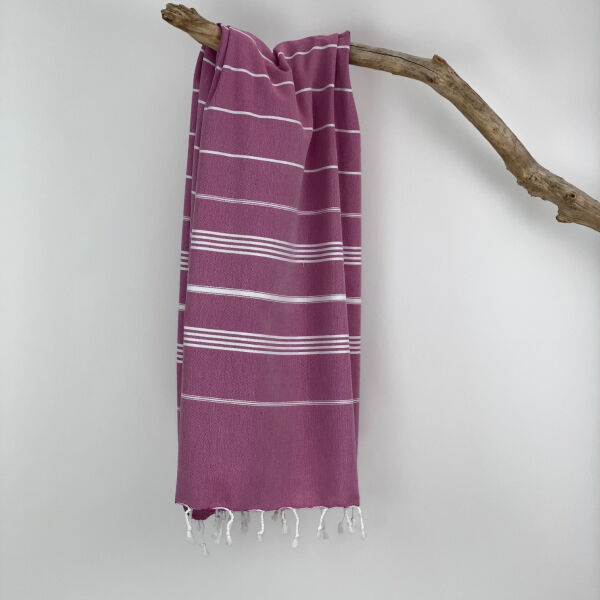 Hamamdoek saunadoek Ottomania standaard Magenta