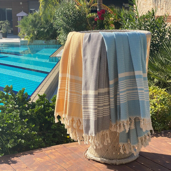 Hamamdoek saunadoek Plaj Powder Blue