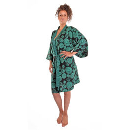 Badjas Heren Badjas Dames Extra Lang,zomerbadjassen Voor Dames,Dames Soft Spa Lange Kimono Badjas Strandlaken Met Zakken (Color : Blue, Size : S