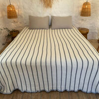 Bedsprei
Mousseline 4 laags 
Chic Anthracite