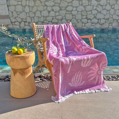 Hamamdoek Palm Beach Fuchsia - Pink
