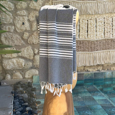 Hamamdoek Travel size 3 Black