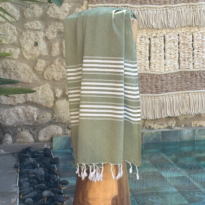 Hamamdoek Travel size 3 Olive Green