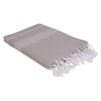 Hamamdoek
Ottomania extra lang 
Grijs - Beige