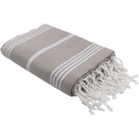 Hamamdoek
Ottomania XL 
Grijs - Beige