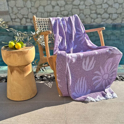 Hamamdoek saunadoek Palm Beach Purple - Liliac