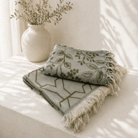 Hamamdoek saunadoek
Set van 2 stuks 
Green