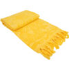 Fashion4wellness Hamam Strandlaken beachtowel Flowerbomb Yellow