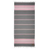 Hamamdoek, Hammam towel, Hamamtuch, Serviette de plage Sea Me Black Fuchsia