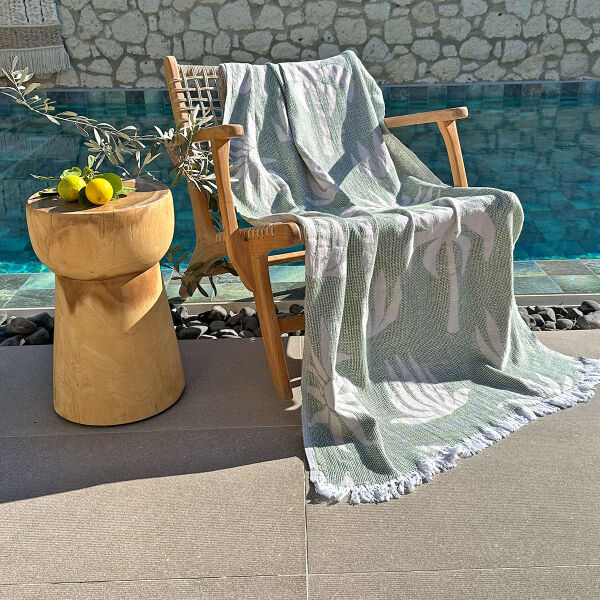 Fouta Palm Beach Beige-Green