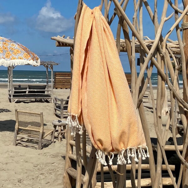 Fouta Double Diamond Marigold - Gold