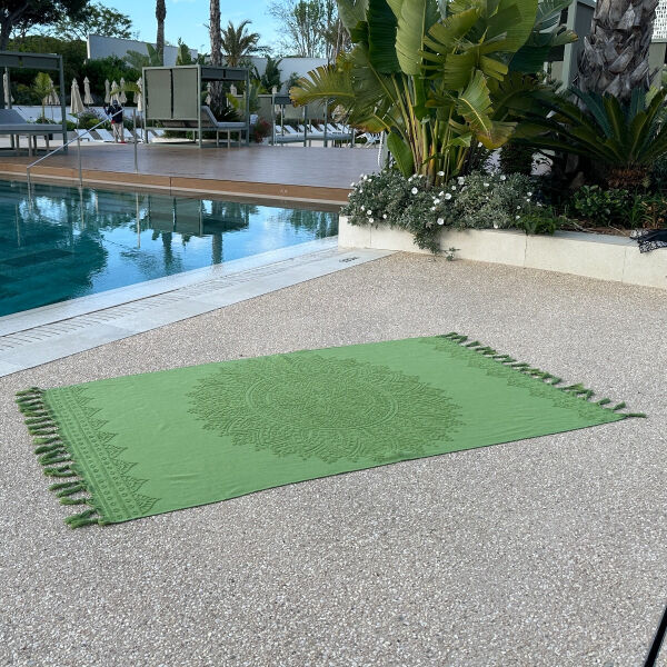 Serviette de plage hammam Zennn Forestgreen