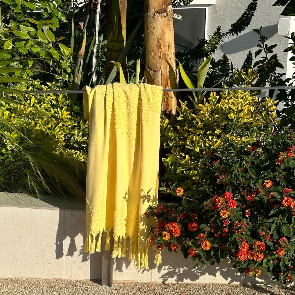 Serviette de plage hammam Zennn  Yellow