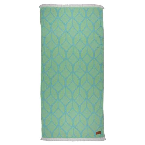 Fouta Botanic Art Turquoise - Lemon