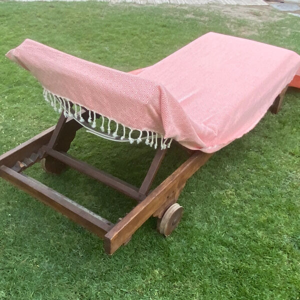 Beachbed Cover Double Diamond  Size L Orange - Peach