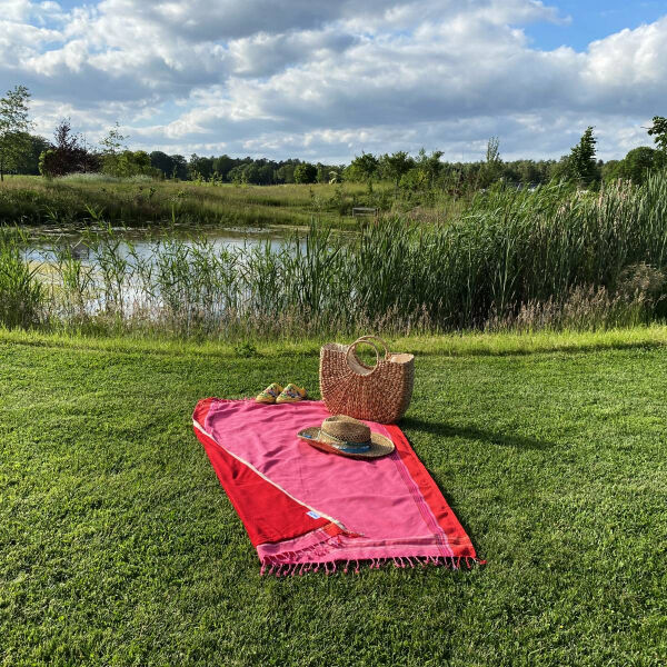 Serviette de plage Kikoy Pretty Pink 