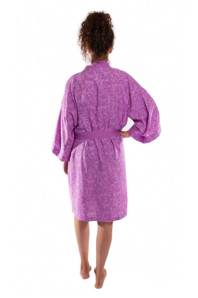 Kimono Balyy Batik Lilac Flower