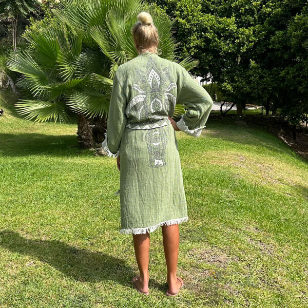 Peignoir hammam femme Elephant Green