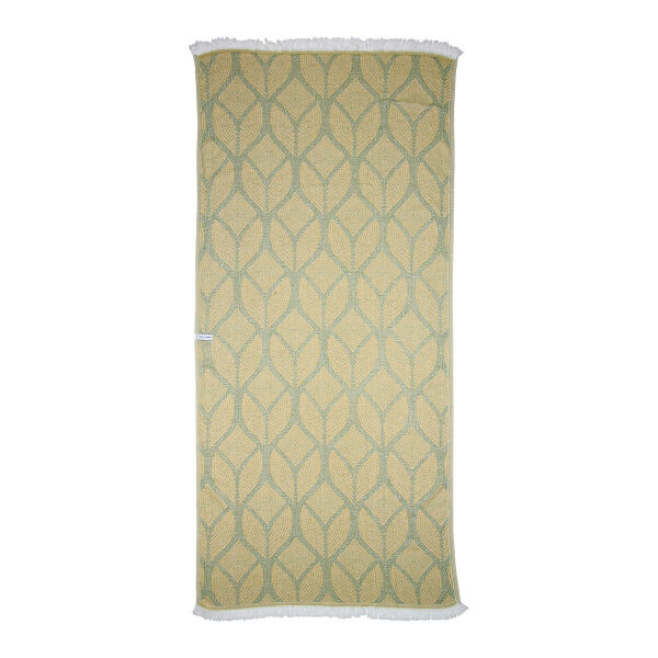Fouta Botanic Art Mustard-Green