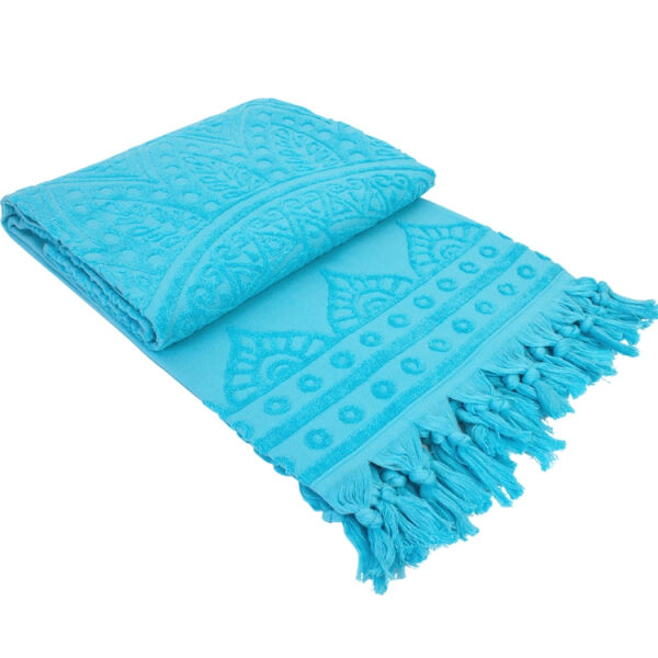 fashion4wellness hamam strandlaken Zennn Turquoise blue