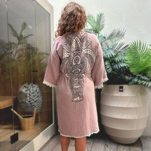 Peignoir hammam femme Elephant Grape