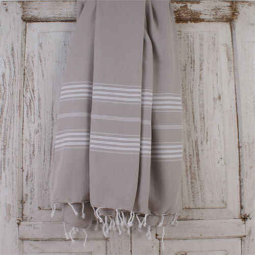 Fouta Ottomania extra lang  Grijs - Beige