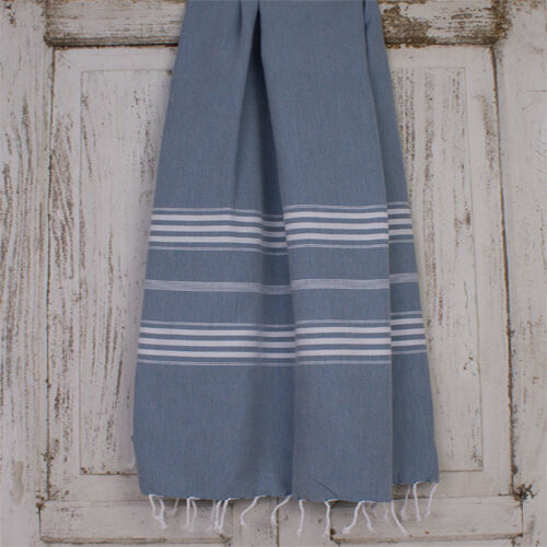 Fouta Ottomania extra lang Jeans Blauw