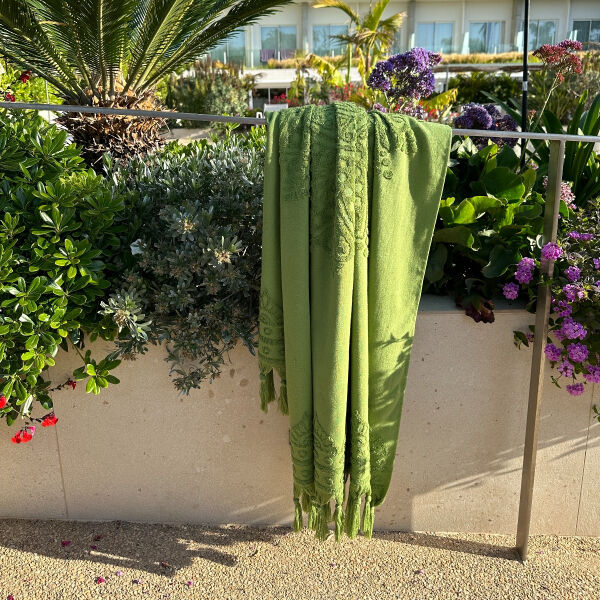 Serviette de plage hammam Zennn Forestgreen
