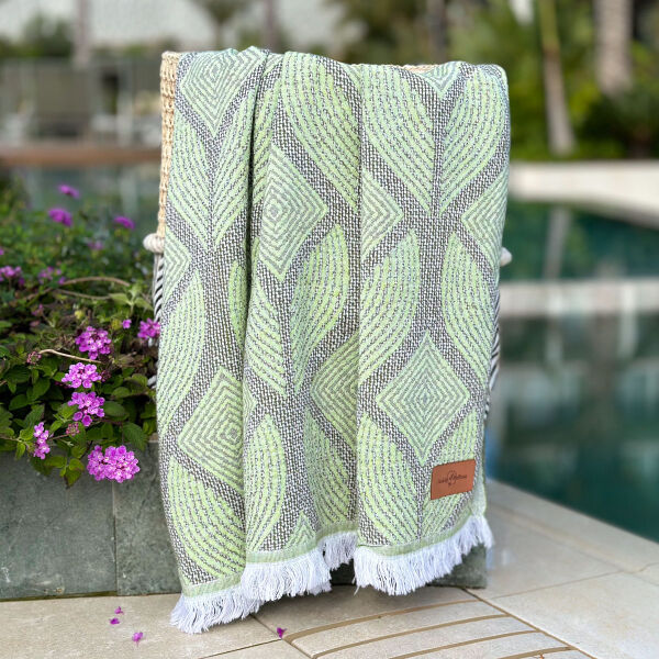 Fouta Botanic Art Apple Green Olive