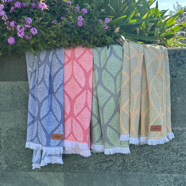 Fouta Botanic Art Taupe-Green