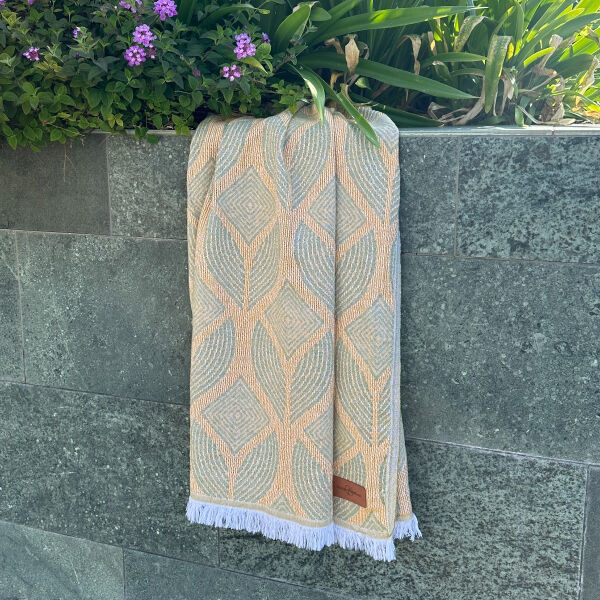 Fouta Botanic Art Mustard-Green