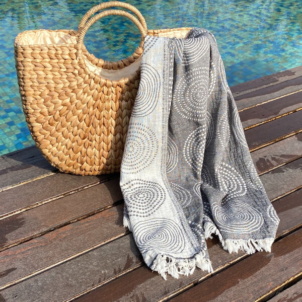 Fouta Circle Black