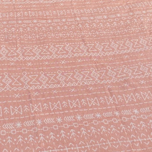 Grande serviette de hammam Mexica Orange Peach